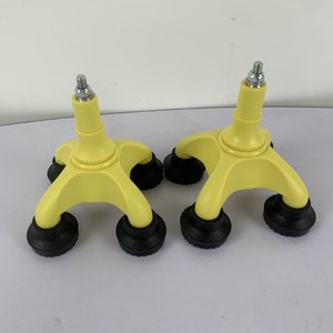 Fukangrui Four Corner <b>Pads</b> Yellow Rubber Anti Slip Base For <b>Walking</b> Sticks Elderly Mobility Aid Accessories - Product Image 1