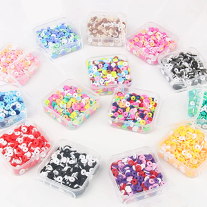 ลูกปัดดินโพลิเมอร์ทรงกลมแบนขนาด 6 มม. บรรจุกล่องละ 500 ชิ้น สำหรับทำเครื่องประดับ DIY ต่างหู สร้อยคอ สร้อยข้อมือ - Product Image 5