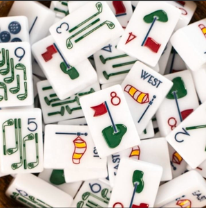 Mahjong Americano <span class=keywords><strong>de</strong></span> Lujo con Temática <span class=keywords><strong>de</strong></span> Golf, 160 Fichas, Grabado Personalizado, Juego <span class=keywords><strong>de</strong></span> Mahjong <span class=keywords><strong>de</strong></span> Acrílico <span class=keywords><strong>de</strong></span> Alta Transparencia para Adultos - Product Image 1