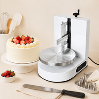 Machine professionnelle de décoration de gâteaux automatique, lisseur de glaçage pour gâteaux de 4 à 18 pouces, outil de glaçage réglable pour une épaisseur de crème ajustable