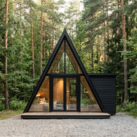 Villa Modulaire de Luxe en Acier pour Résidence d'Invités, Projet de Développement Immobilier, Unité de Maison en A-frame S350
