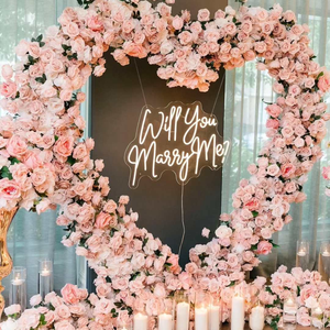 Enseigne néon personnalisée décorative de haute qualité douce personnalisée veux-tu m'épouser vente en gros laisse rester enseigne au néon pour la fête - Product Image 1