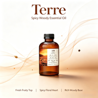 CAOH0654 Huiles parfumées Terre Spicy Woody Scents Crearoma, best-sellers pour l'utilisation avec des nébuliseurs aromatiques