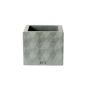 S7051 moldes de silicone quadrados, textura triangular, de cimento, argila, artesanato, para concreto