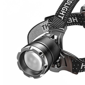 ไฟฉายคาดศีรษะรูปฉลามยิ้มแบบชาร์จไฟได้ ซูมได้ ไฟ LED สำหรับตกปลา - Product Image 1