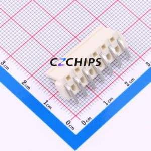 ZX-VH3.96-7PWZ-GW Wire-to-Board Pin Header Bent Lead Through Hole,P=3.96mm Connector 1x7P 3.96mm Right Angle Insert VH - Product Image 2