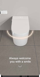 โถสุขภัณฑ์อัจฉริยะ GOSE 954 พร้อมถังเก็บน้ำในตัว มาตรฐานกันน้ำ IPX4 พร้อมระบบทำความร้อนที่นั่ง เปิดอัตโนมัติ ระบบเซ็นเซอร์เท้า ระบบชำระล้างด้วยปุ่มกดด้านข้าง พร้อมรีโมทคอนโทรล - Product Image 3