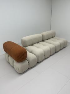 Canapé moderne Mario <span class=keywords><strong>Bellini</strong></span> modulaire modulaire en forme de L, ensemble de meubles de salon compressés, canapé à boucle en velours dans une boîte - Product Image 3