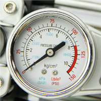 Montre mécanique à double cylindre, pompe à air de voiture portable multifonctionnelle haute puissance