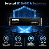 Disque SSD interne Lenovo LS800 40E PCIe Gen4 M.2 NVMe 256 Go 512 Go 1 To 2 To 5300 Mo/s 3D NAND pour studio photo professionnel