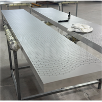 Table de travail sous vide pour impression numérique multi-creux, avec rainures en S/maillons/réglées/horizontales pour divers supports d'impression