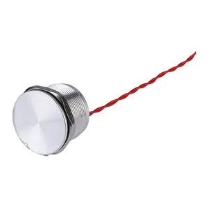 22mm Momentary Waterproof IP68 Anti Vandal Piezo Switch Aluminum Oxide Metal Electric Touch Sensitive Switch 12v