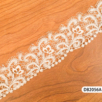 Nouveauté 2024, dentelle macramé soluble dans l'eau de luxe pour chaussures, broderie polyester/nylon, largeur 4-7 cm
