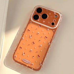 Coque pour iPhone 17 Pro Max, rouge du Nouvel An, avec motif floral, transparente avec trous fins, coque souple intégrale, antichoc - Product Image 5