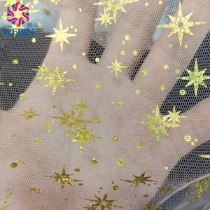 Custom Polyester Vergulde Glanzende Venus Mesh Stof Net Tule Folie Glanzende Power Mesh Kleding Partyrok Decoratie - Product Image 2