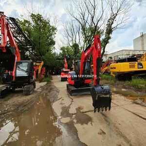 Mini-excavatrice d'occasion KX165 d'origine japonaise, 5 tonnes, stock, moteur de haute qualité, haute efficacité de fonctionnement, machine à chenilles - Product Image 5