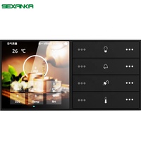SEXANKA OEM KNX EIB Smart Home Building Système automatique Nouvelle série Interrupteurs muraux intelligents à écran tactile
