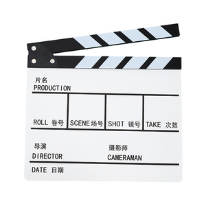 Clapboard de réalisateur en bois Mystic Arts 7002F pour tournage de films, style moderne et simple, avec lettres - Product Image 3