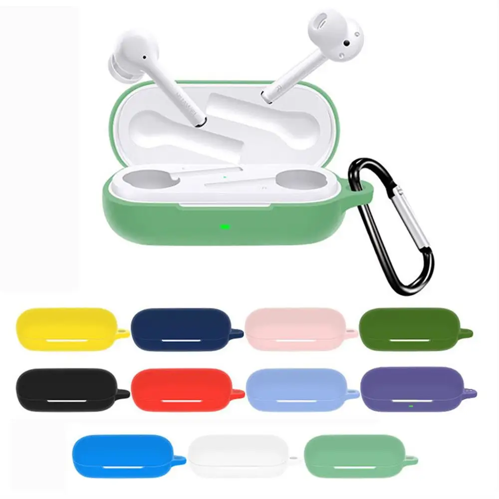 Anti-fall Silicone Case for Huawei Freebuds 3i Honor FlyPods 3 Wireless Earphone Protective Cover Dustproof Soft Shell