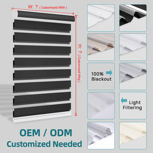 ظلال حمار وحشي بمحركات مخصصة كهربائية ستائر تجارية نافذة حمار وحشي أعمى داخل ستائر حمار وحشي لاسلكية - Product Image 2