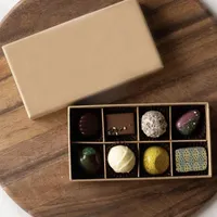 사용자 정의 로고 디자인 럭셔리 친환경 식품 Bonbons Truffles 공짜 디스플레이 패키지 종이 초콜릿 분배기 포장 상자