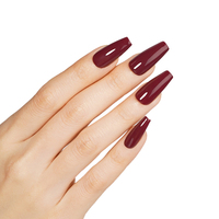 Set de Esmalte de Uñas en Gel ICE NOVA, Semipermanente, Híbrido, Colores Negro y Rojo, OEM, Sin HEMA, Esmalte de Gel UV, Suministros de Belleza