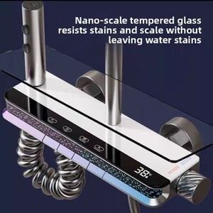 Thông minh hiển thị kỹ thuật số Bốn chức năng Vòi Hoa Sen nhiệt độ không đổi phù hợp với phòng tắm Booster vòi hoa sen đặt - Product Image 5
