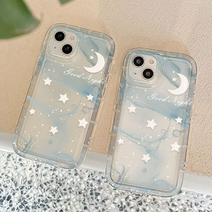 เคสสำหรับ iPhone 17 Pro Max ลายดาวและพระจันทร์ไล่เฉดสี โปร่งใส ป้องกันการกระแทก ครอบคลุมเต็มตัว - Product Image 5