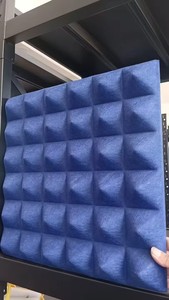 Panneau acoustique en fibre de polyester, design pyramidale, absorption acoustique pour la maison, le bureau, style minimaliste, réduction de bruit élevée - Product Image 2