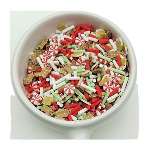Mélange de confettis et de paillettes en polymère pour artisanat de Noël, lot de 500g, argile douce, décorations pour Noël et la Saint-Valentin - Product Image 1