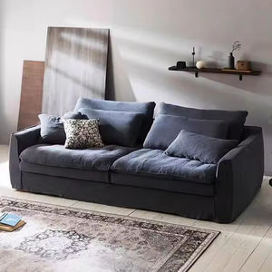 Donsun New Arrival Home Use Furniture Linen Fabric Slipper Cover Lounge Chair 1 Seat Sofa Chair Sofa - Product Image 2