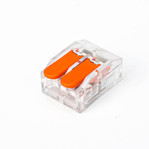 Wagouオリジナル221-612最大6mm2端子ブロック配線用<span class=keywords><strong>2</strong></span>ポールプッシュワイヤコネクタ - Product Image 5