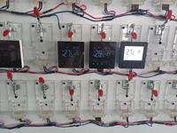 Pengontrol suhu termostat pemanas ruangan Digital LCD berkabel untuk pemanas lantai elektrik 230V 16A