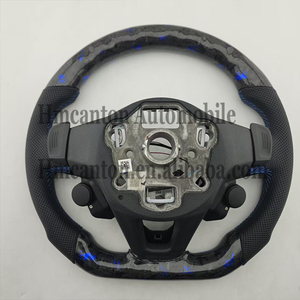 พวงมาลัยคาร์บอนไฟเบอร์หุ้มหนังแท้ R8 พร้อมไฟ LED สำหรับตกแต่งรถยนต์ Volkswagen Golf Polo Passat ลดราคาพิเศษ - Product Image 2