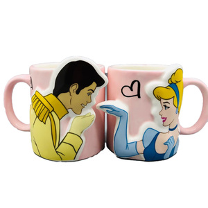 BENELUCK Tazze da Caffè Personalizzate in Porcellana e Ceramica Fatta a Mano da 15 oz Set di Tazze <span class=keywords><strong>per</strong></span> Coppie Regalo Promozionale <span class=keywords><strong>per</strong></span> <span class=keywords><strong>San</strong></span> <span class=keywords><strong>Valentino</strong></span> Tazze 3D Personalizzabili - Product Image 1