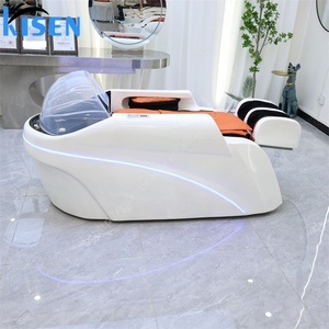 KISEN Silla de Lavado de Cabeza Eléctrica para Salón de Belleza, Spa, Masajes, con Lavabo y Circulación de Agua - Product Image 1