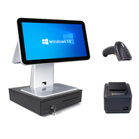 Nouveau matériel logiciel POS pour le système de vente au détail/supermarché se connecte avec l'imprimante caissier tiroir-caisse et scanner de codes à barres POS