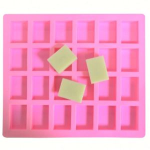 Hot Pudding Candy 24 Cavity Square Silicone <b>Mold</b> Handmade Candle Decorating Mould <b>Soap</b> Craft Supplies - Product Image 4