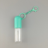 Échantillon Gratuit - Flacon Vaporisateur Suspendu Rechargeable en Plastique PET 30ml pour Cosmétiques avec Porte-clés