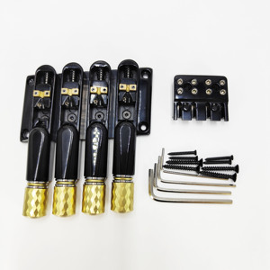Kit <span class=keywords><strong>de</strong></span> pont <span class=keywords><strong>de</strong></span> guitare basse <span class=keywords><strong>haut</strong></span> <span class=keywords><strong>de</strong></span> <span class=keywords><strong>gamme</strong></span> à 4 cordes avec plaque <span class=keywords><strong>de</strong></span> tension et sellettes supérieure et inférieure, accessoires pour guitare basse - Product Image 1