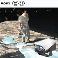 Projecteur de sol numérique Full HD 1080p interactif multicolore pour l'extérieur Système vidéo au sol Projecteur de sol holographique 3D