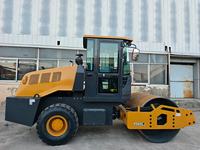 Compacteur à tambour unique XS600J de 6 tonnes de Chine, poids opérationnel de 6000 kg, fréquence de vibration de 50 Hz