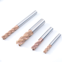 Outil CNC 55 degrés 4 cannelures en carbure fraise à nez rond en acier au tungstène avec fraise en bout étendue personnalisée