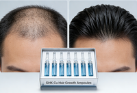 Traitement naturel anti-chute de cheveux, sérum de croissance des cheveux, huile de croissance des cheveux, sérum coréen de réparation et de renouvellement GHK-Cu, ampoule de croissance des cheveux