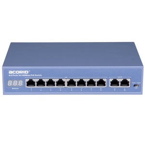 8fe (PoE)+ 2fe cổng IEEE802.3af/tại không được quản lý 96 Wát <span class=keywords><strong>Ethernet</strong></span> mạng sợi PoE chuyển đổi cho CCTV NVR - Product Image 1