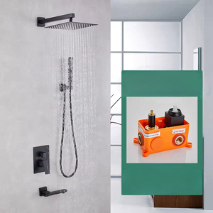 Set da bagno a doppia funzione oro moderno, - Product Image 4