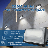Projecteur LED de sécurité commercial extérieur IP65 étanche en aluminium carré pour garage, entrepôt, jardin