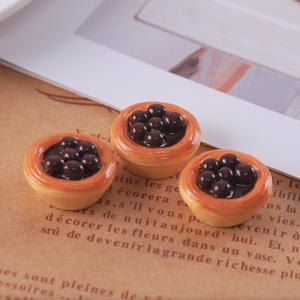 Accesorios de Resina para Manualidades, Simulación de <span class=keywords><strong>Comida</strong></span>, Tarta de Huevo, Llavero, Colgante, Pendiente Creativo, Hebilla para Zapatos - Product Image 6
