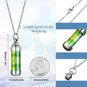 מיני איכות מדידת כלי תליון שרשרת קטן פלס עבור מדידה של איזון נירוסטה תכשיטי עבור גברים - Product Image 2