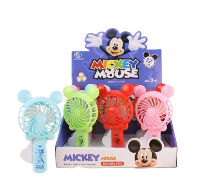 Summer Cooling Toy No Battery Mini Handheld Portable  Animal Hand Pressure Fan for Kids